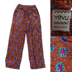Yevu Circular Pants 27”L Women’s size X-Small in Orange / Blue
